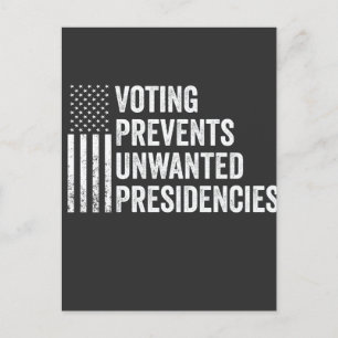Cartão Postal Votação Impede Presidências Indesejadas Americanas