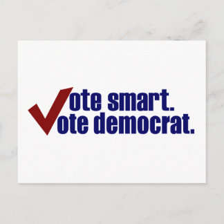 Cartão Postal Votação inteligente Democrata