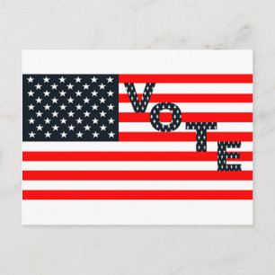 Cartão Postal Votação nos Estados Unidos