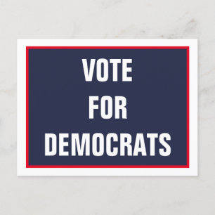 Cartão Postal Votação para Democratas 2026 Votação