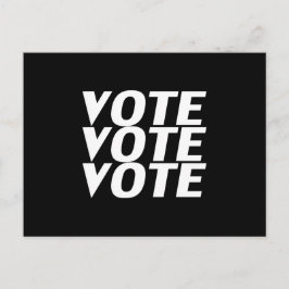 Cartão Postal "Votação" - preto branco