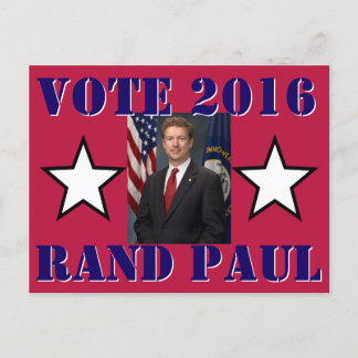 CARTÃO POSTAL VOTAÇÃO RAND PAUL 2016