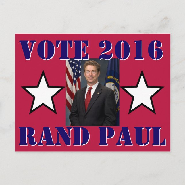 CARTÃO POSTAL VOTAÇÃO RAND PAUL 2016 (Frente)