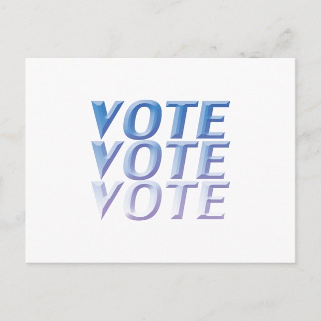 Cartão Postal "Votação: votação" (Frente)