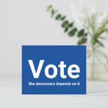 Votar como democracia depende de branco e azul