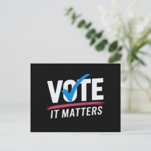 Cartão Postal Votar Eleição 2024 Eleitor Democrata Política 