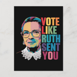 Cartão Postal Vote Como Ruth Enviou Você