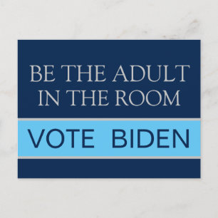 Cartão Postal Vote Harris Seja o Adulto Responsável 2024