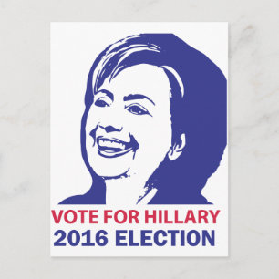 Cartão Postal vote hillary clinton 2016