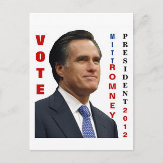 Cartão Postal Vote Mitt Romney 2012