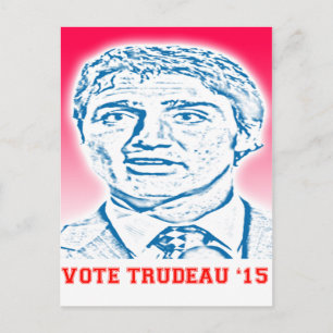 Cartão Postal Vote Trudeau '15