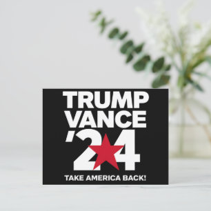 Cartão Postal Vote Trump Vance 2024 Eleição Trump 2024