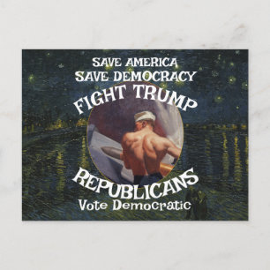 Cartão Postal VoteAgora Político Patriótico Trump Partido Republ