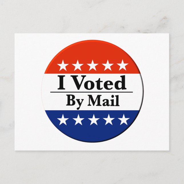 Cartão Postal Votei Por Correio (Frente)
