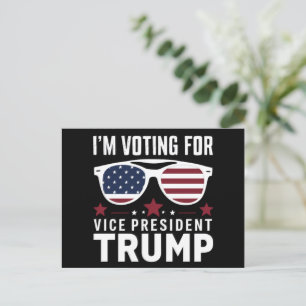 Cartão Postal Voto Para A Eleição Do Vice-Presidente Trump 2024