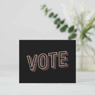 Cartão Postal Voto Pró Escolha Presidente Eleição Feminista