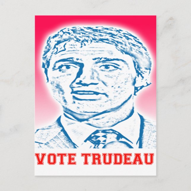 Cartão Postal Voto Trudeau (Frente)