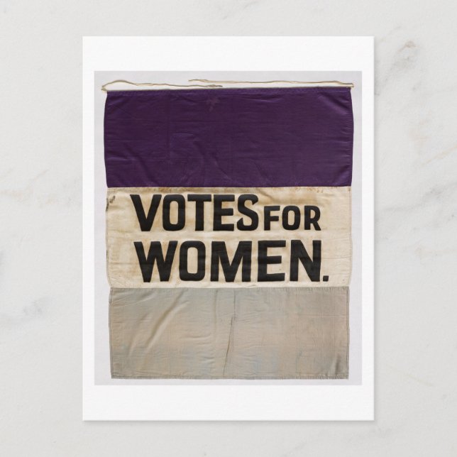 Cartão Postal 'VOTOS A FAVOR DAS MULHERES' Banner Suffragette 19 (Frente)