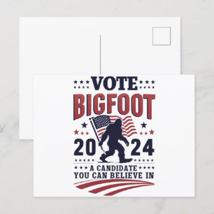 Cartão Postal Votos A Favor Do Pé-Grande 2024