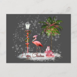 Cartão Postal Votos de Natal de Flamingo