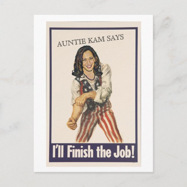 Cartão Postal Vou terminar o trabalho! (Frente)