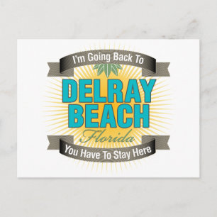 Cartão Postal Vou voltar para (Delray Beach)