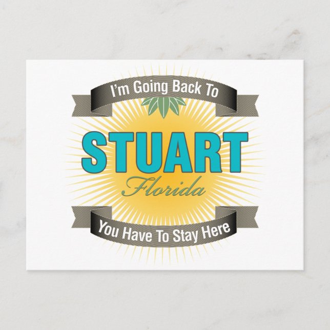 Cartão Postal Vou voltar para (Stuart) (Frente)