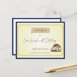 Cartão Postal Voucher de Presente 'Detalhes' Divertido