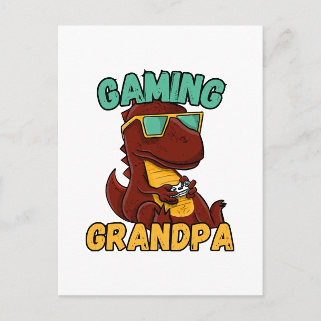 Cartão Postal Vovô Gamer (Frente)
