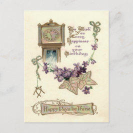 Cartão Postal Vovô Relógio Esqueça-Me Não Sai