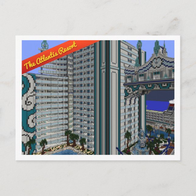 Cartão Postal VoxelPostcard: O recurso Atlantis (Frente)