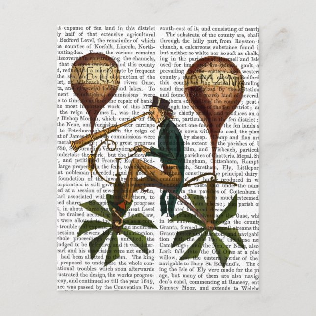 Cartão Postal Voyage A La Lune Hot Air Balloon (Frente)