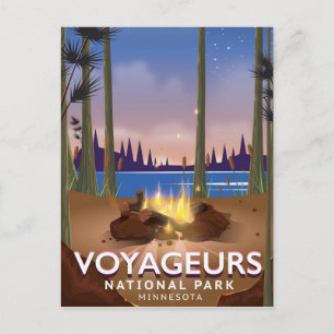 Cartão Postal Voyageurs National Park poster de viagens Minnesot