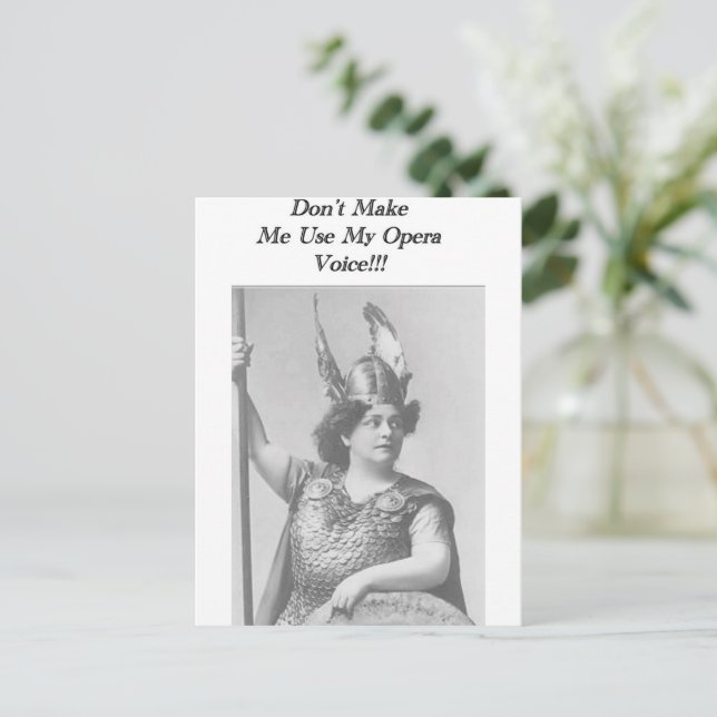 Cartão Postal Voz da Opera (Em pé/Frente)
