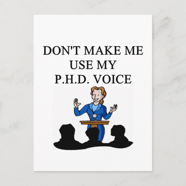 Cartão Postal voz PHD (Frente)