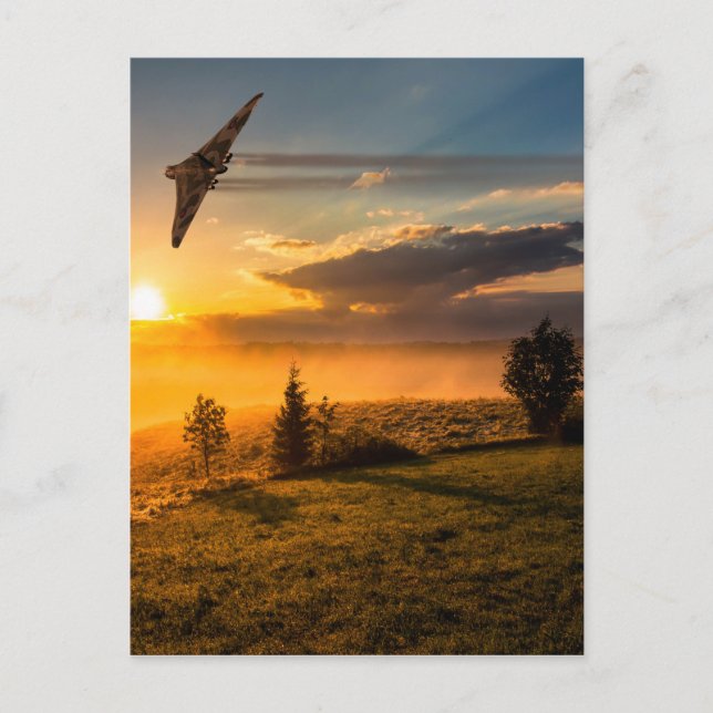 Cartão Postal Vulcan Bomber Misty Dawn (Frente)