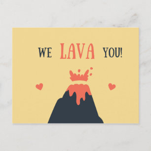 Cartão Postal Vulcano Engraçado
