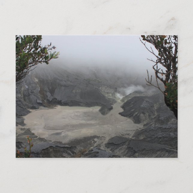 Cartão Postal Vulcão Ativo, Indonésia Bandung (Frente)