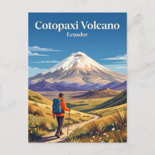 Cartão Postal Vulcão Cotopaxi Equador