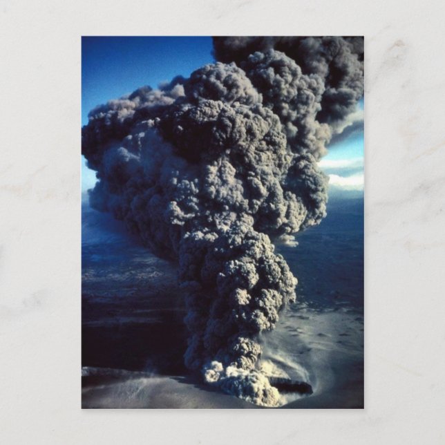 Cartão Postal Vulcão Fumegante (Frente)