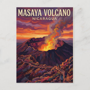 Cartão Postal Vulcão Masaya Nicarágua