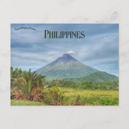 Cartão Postal Vulcão Mayon Albay Filipinas