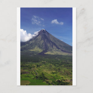 Cartão Postal Vulcão Mayon em Legaspi, Filipinas