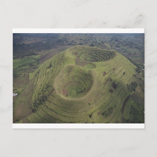 Cartão Postal Vulcão na África (Frente)