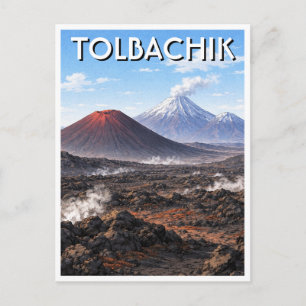 Cartão Postal Vulcões Tolbachik Rússia