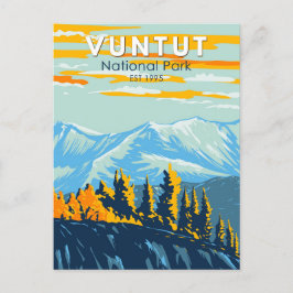 Cartão Postal Vuntut National Park Canada Viagem Art Vintage