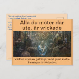 Cartão Postal Vykort — Alla är vrickade
