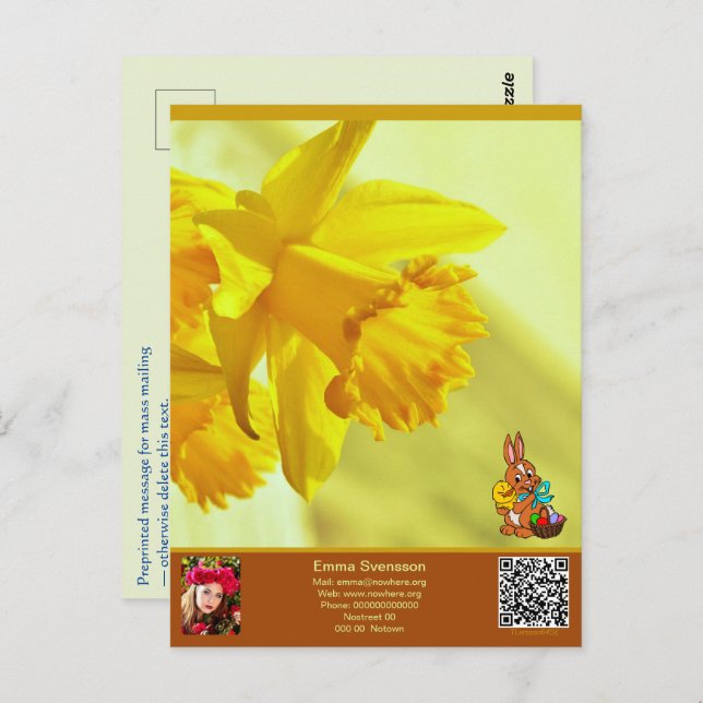 Cartão Postal Vykort — Connect, Easter (Frente/Verso)