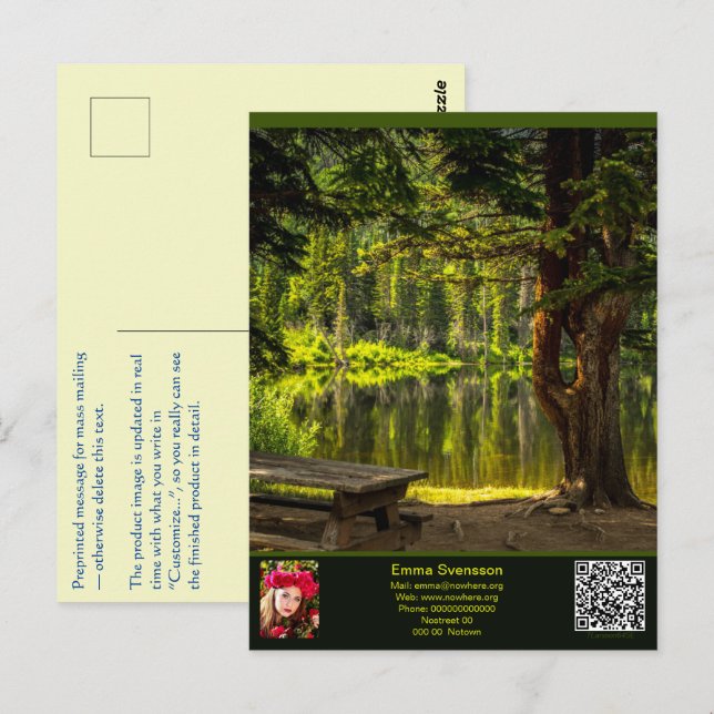 Cartão Postal Vykort — Connect, Summer (Frente/Verso)