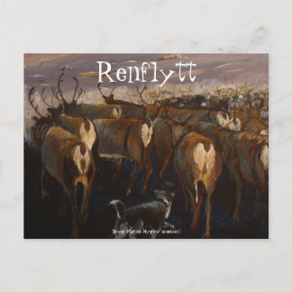 Cartão Postal Vykort med samisk design